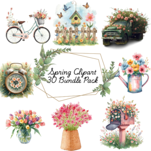Spring Clipart – 30 Pack Bundle