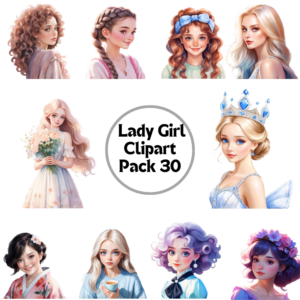 Lady Girl Clipart Pack 30